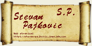 Stevan Pajković vizit kartica